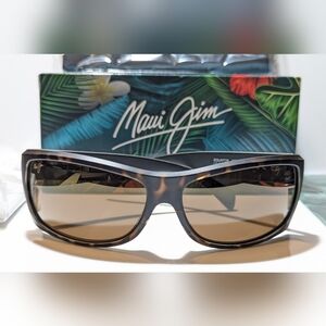 New Maui Jim Equator Dark Tortoise Polarized Mirror HCL Bronze Sunglass MJ848-10